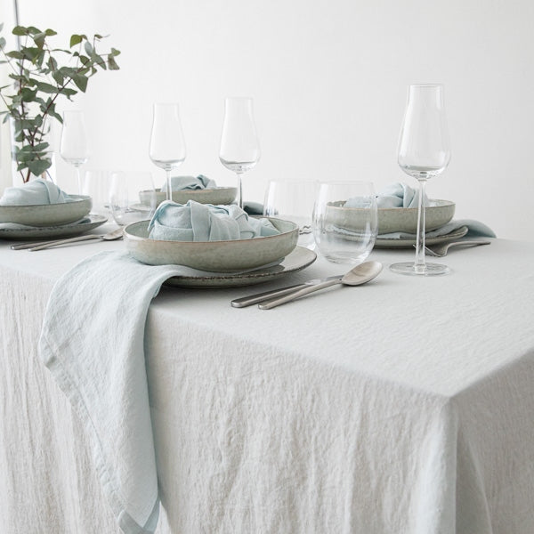 Washed linen tablecloth - 100% Linen
