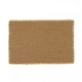 Jasper placemats in linen, wool and polyamide, ginger color, dense texture, size 35 x 50 cm