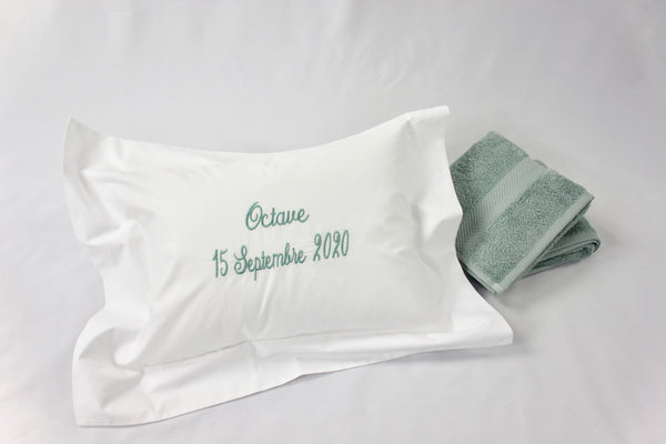 Embroidered pillowcase for children